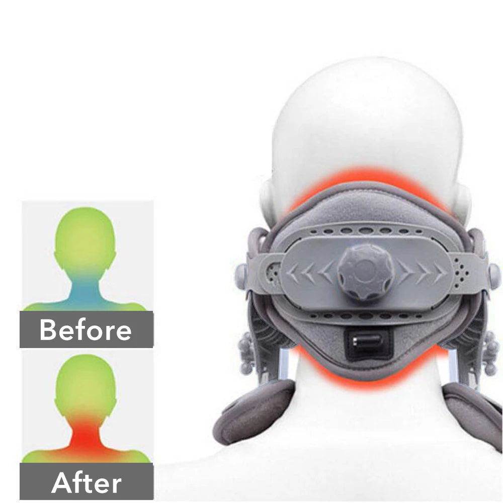 Cervical Neck Traction Device – Heat & Stretch Pain Relief
