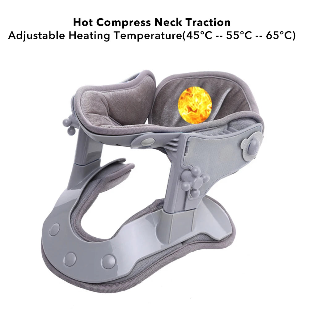 Cervical Neck Traction Device – Heat & Stretch Pain Relief