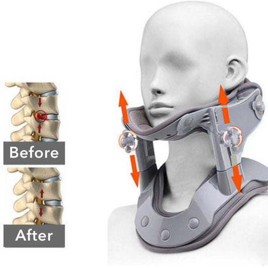 Cervical Neck Traction Device – Heat & Stretch Pain Relief