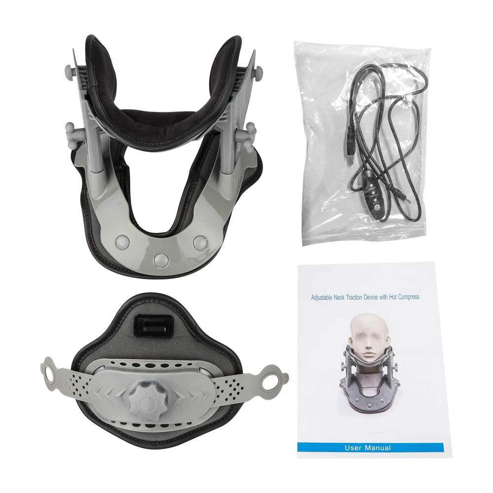 Cervical Neck Traction Device – Heat & Stretch Pain Relief