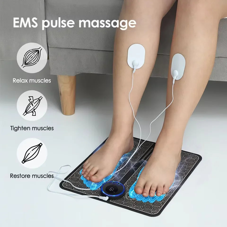 Electric Foot Massager Pad Muscle Massage Relaxation Trainer For Massage Fitness Outdoor Sport Home Family Relax