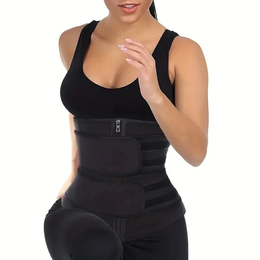 Waist Trainer Slimming Body Shaper Fitness Belt Weight Loss Fat Burning Sport Girdle Sweat Trimmer Workout Cincher Shapewear